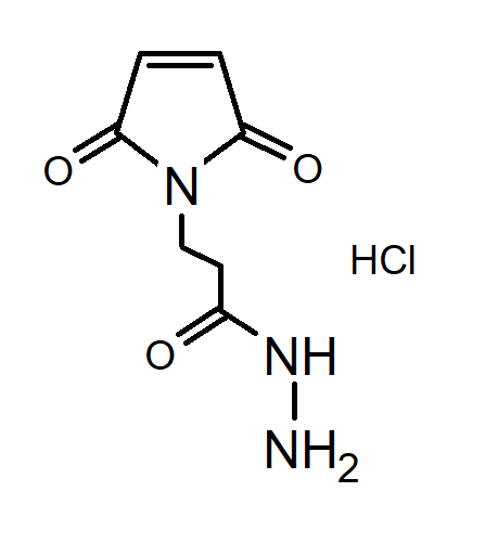 Maleimidopropionic acid hydrazide hydrochloride - CAS:293298-33-6 - MPH, MPH-HCL, 3-(2,5-Dioxo-2,5-dihydro-1H-pyrrol-1-yl)propanehydrazide hydrochloride